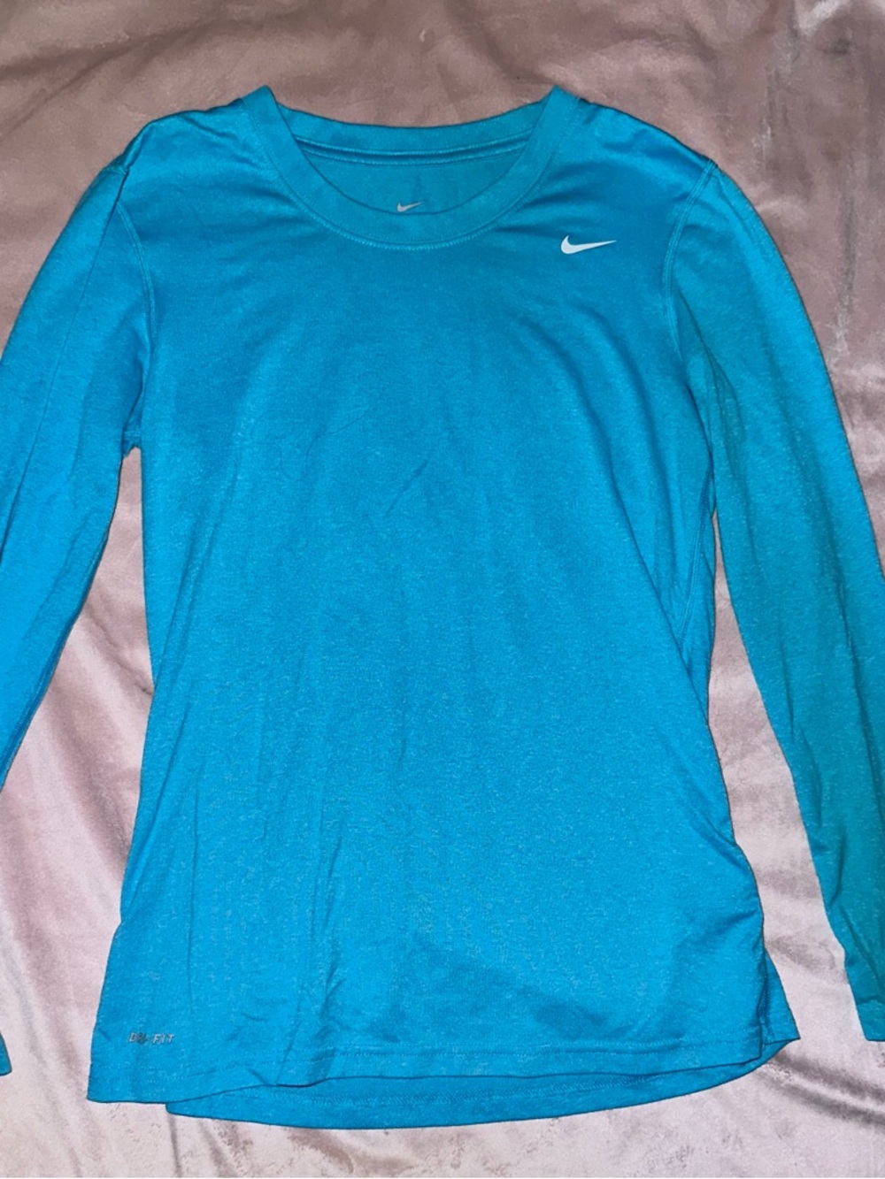Nike Dri-FIT Short Sleeve Tee - Turquoise Blue